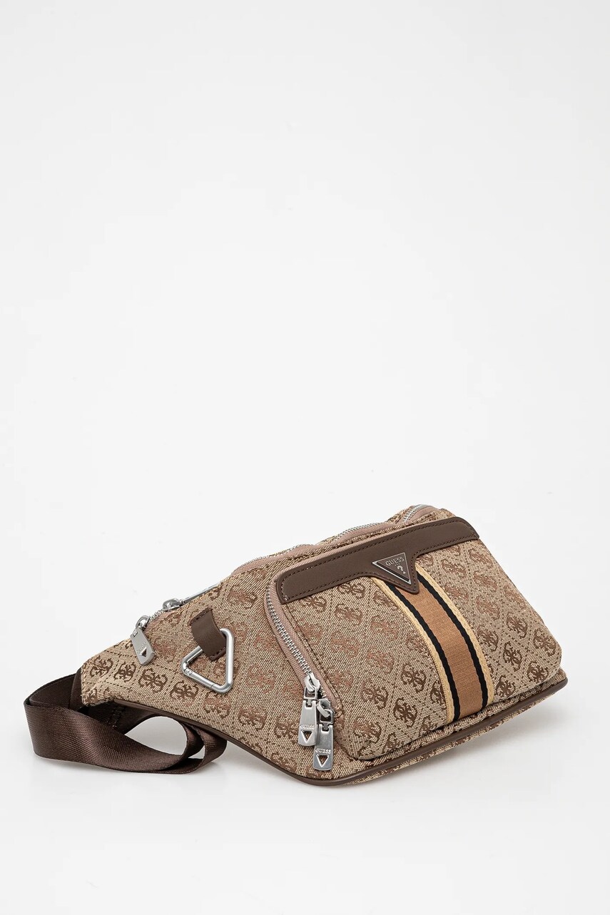 Сумка на пояс Guess MILANO чоловіча колір коричневий HMMIST P5156
