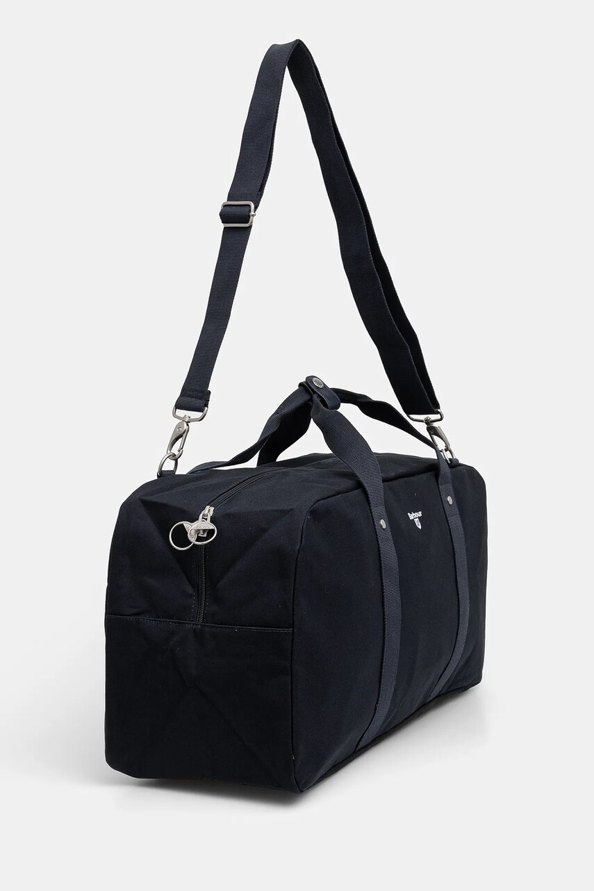 Бавовняна сумка Barbour Cascade Holdall колір синій UBA0550