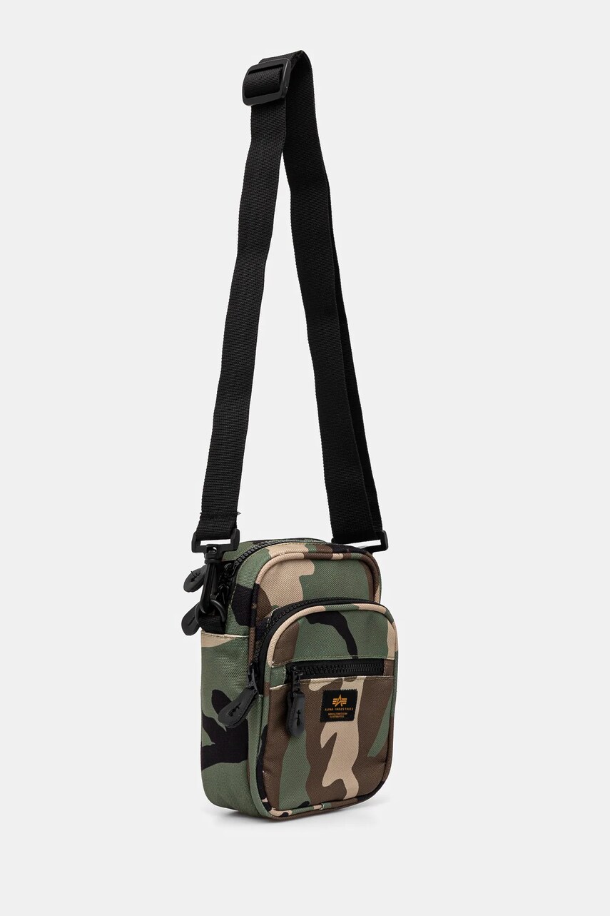 Сумка Alpha Industries Label Messenger Bag S колір зелений 156941