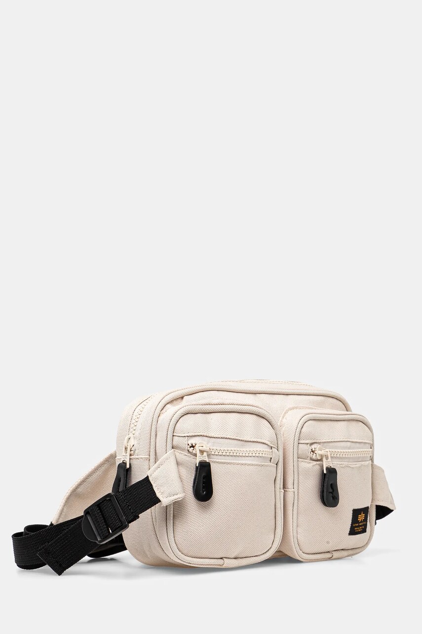 Сумка Alpha Industries Label Waist Bag колір бежевий 156943
