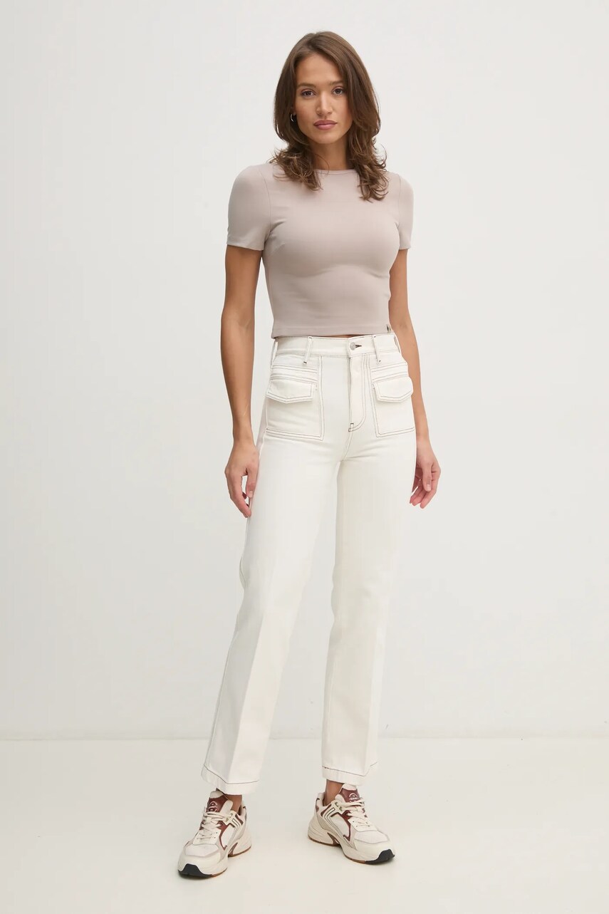 Футболка Calvin Klein Jeans жіноча колір бежевий J20J224769