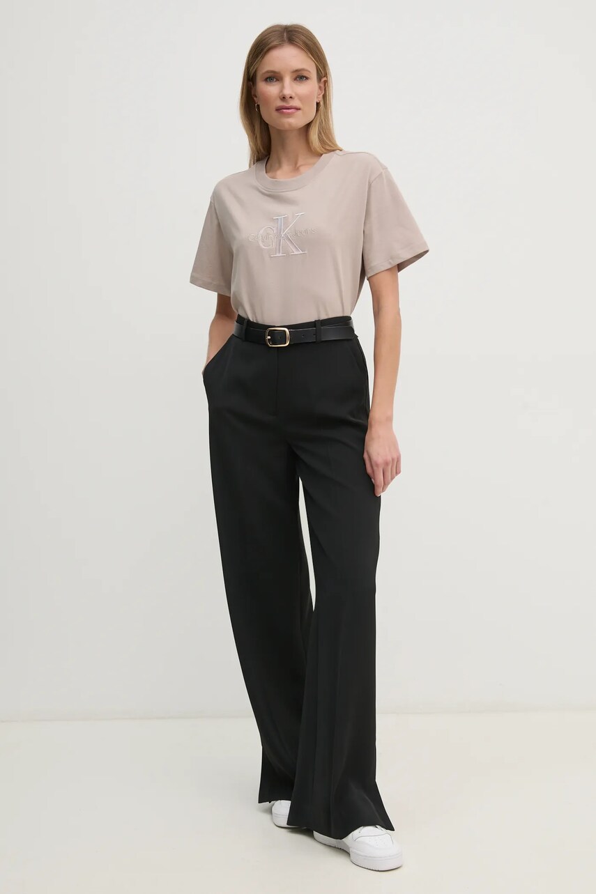 Футболка Calvin Klein Jeans жіноча колір бежевий J20J224798
