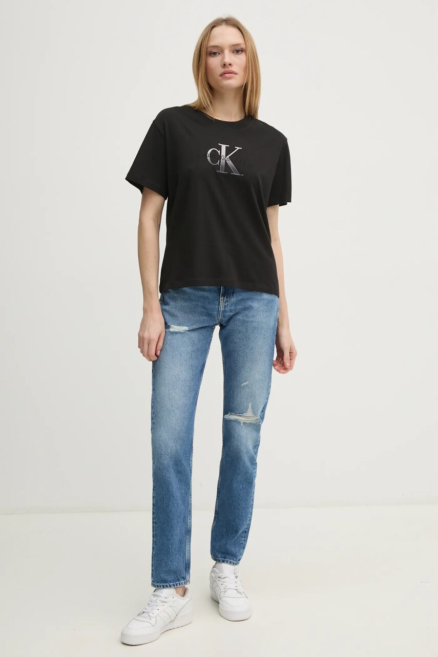 Футболка Calvin Klein Jeans жіноча колір чорний J20J224798