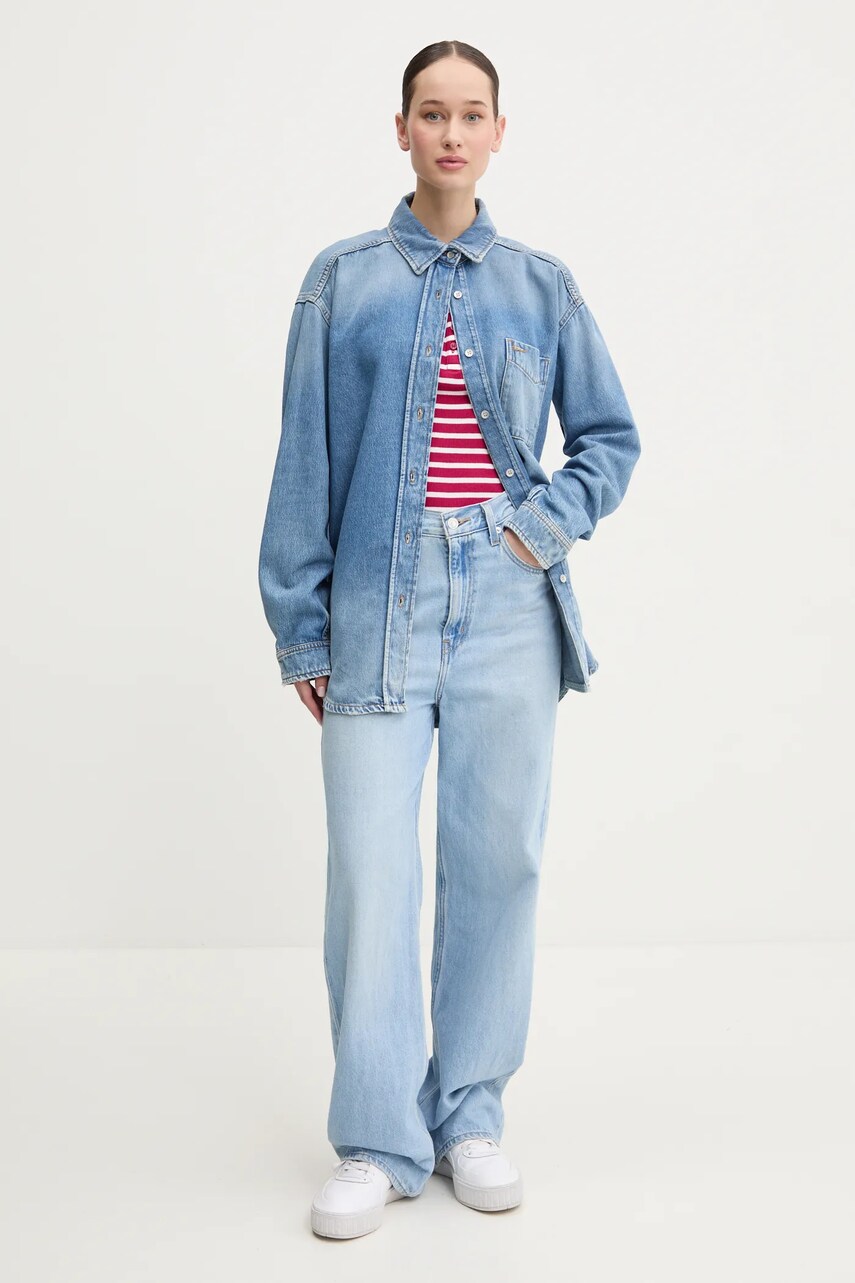 Топ Tommy Jeans жіночий колір рожевий DW0DW19492