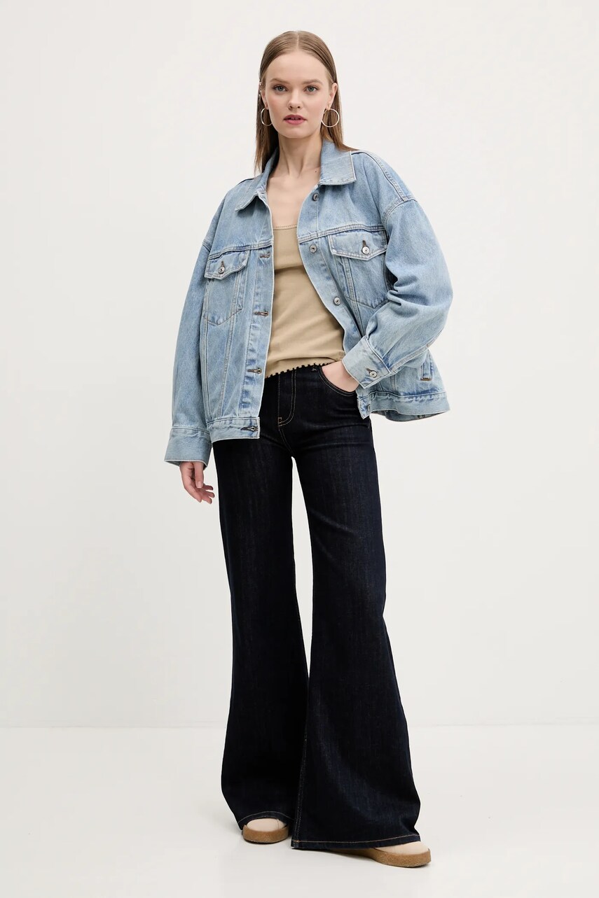 Топ Tommy Jeans колір бежевий DW0DW19505
