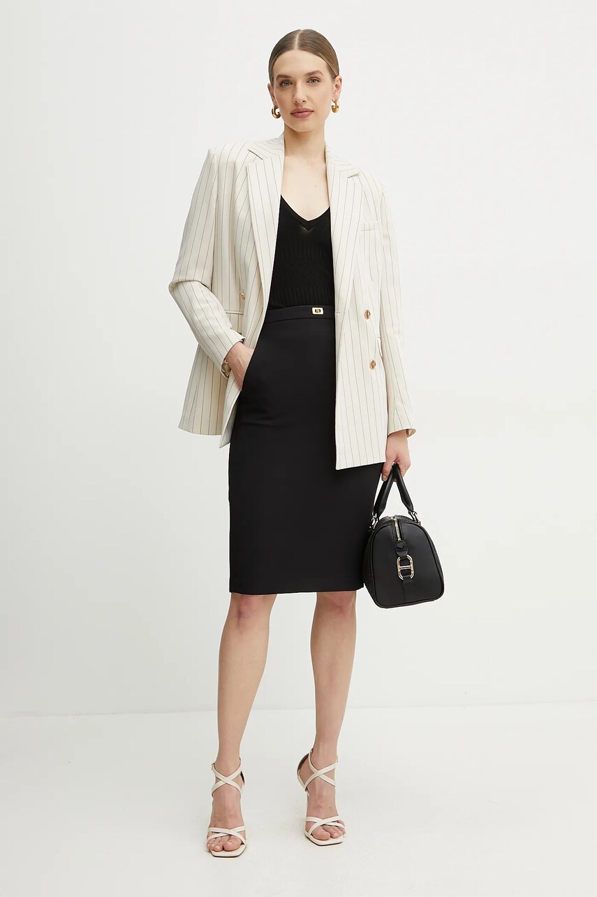 Топ Elisabetta Franchi жіночі колір чорний TK35T51E2