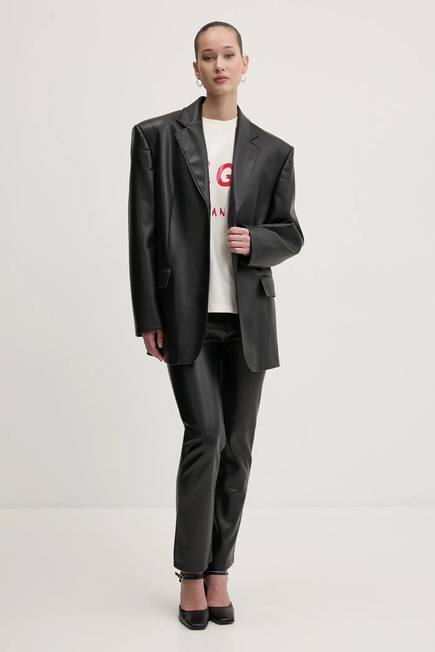 Бавовняна футболка MSGM жіноча колір бежевий 3841MDM510.257002