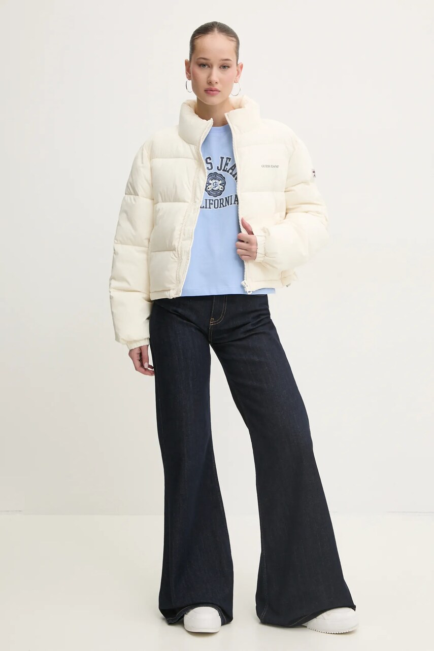 Бавовняна футболка Guess Jeans жіноча колір бірюзовий W5RI43 K8HM0