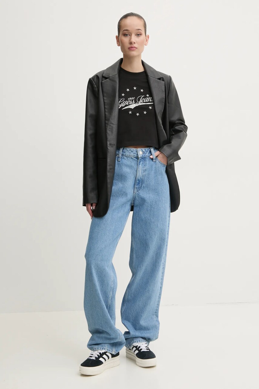 Футболка Guess Jeans жіноча колір чорний W5RI59 J1314