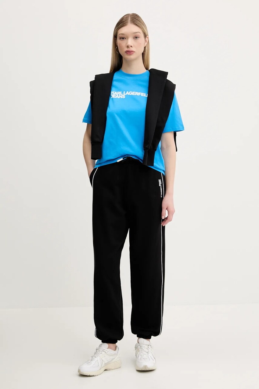 Бавовняна футболка Karl Lagerfeld Jeans жіноча  A1W17005