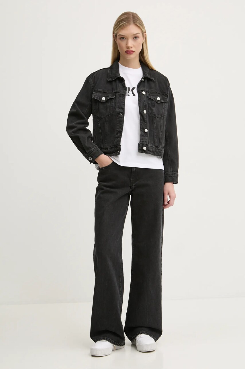 Бавовняна футболка Karl Lagerfeld Jeans жіноча колір білий A1W17031