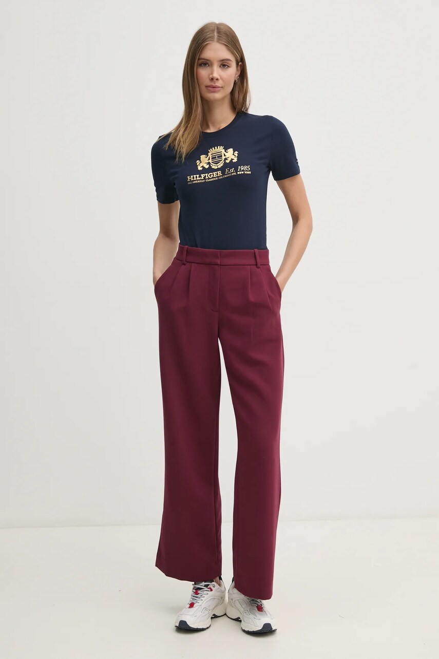 Футболка Tommy Hilfiger жіноча колір синій WW0WW43892