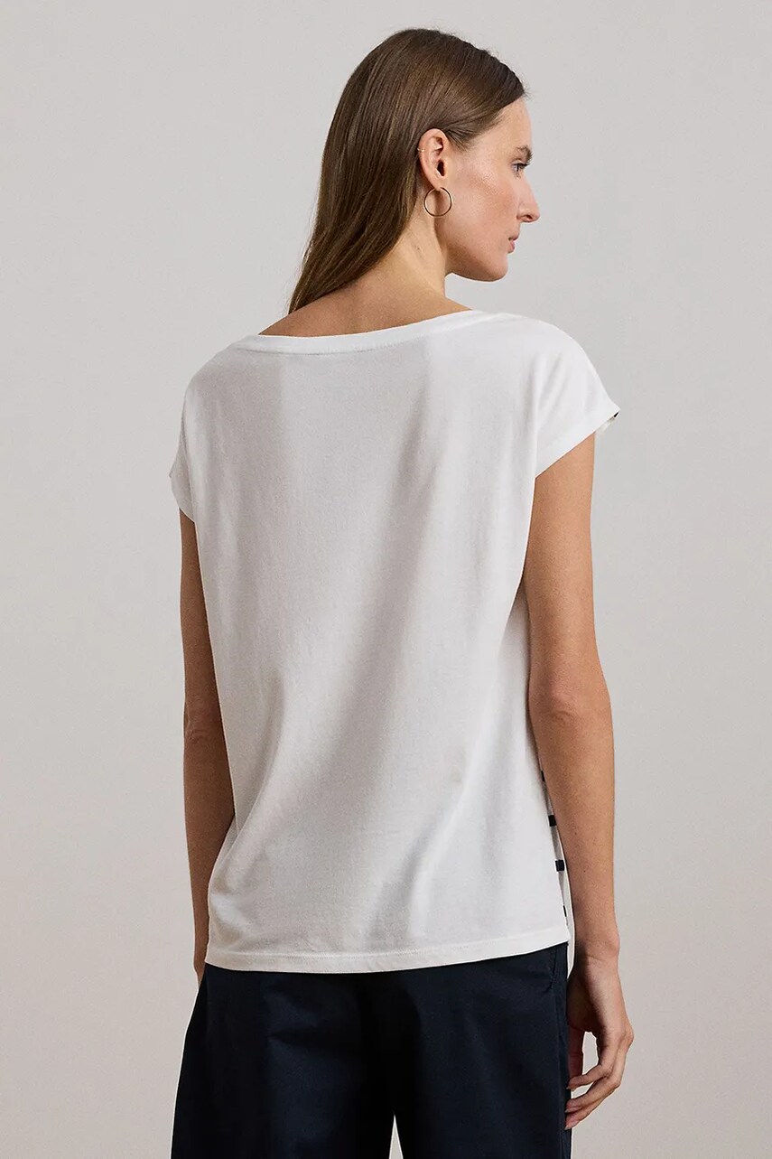 Футболка Lauren Ralph Lauren жіноча колір білий 200957677