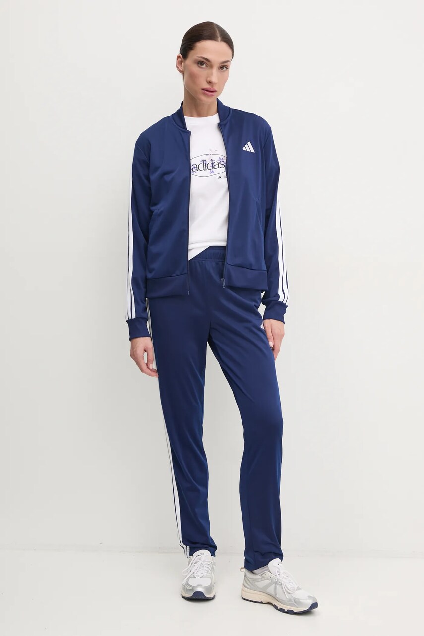 Бавовняна футболка adidas W Elem Flrl Tee жіноча колір білий JI9432