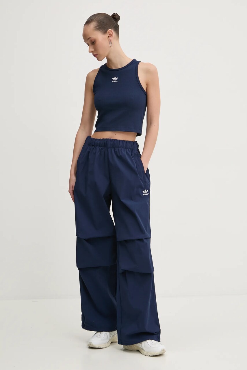Топ adidas Originals Essential жіночий колір синій JC9010