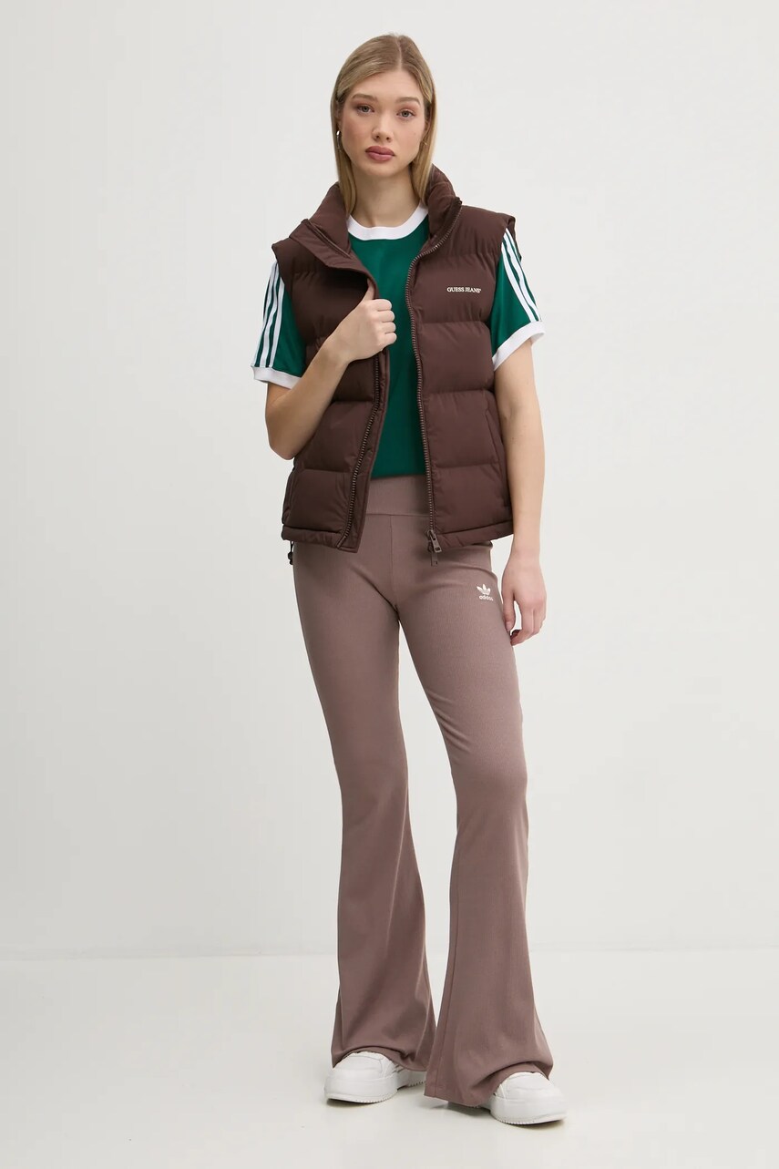 Футболка adidas Originals 3-Stripes жіноча колір зелений JD4571