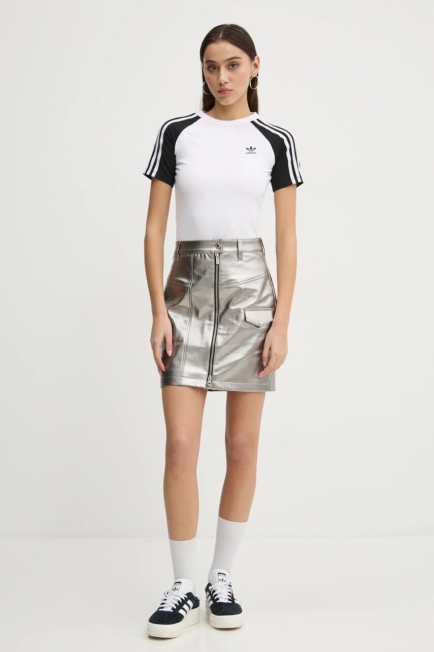 Футболка adidas Originals 3S SLIM TEE жіноча колір білий JD0834