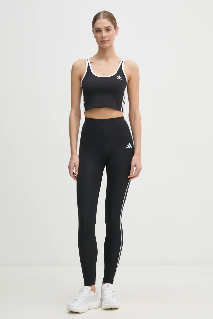 Топ adidas Originals 3S BRA TOP жіночий колір чорний JD4612