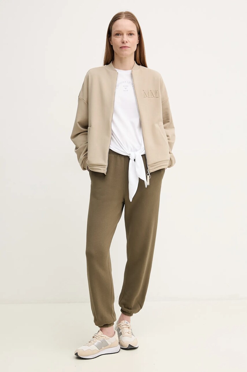 Бавовняна футболка Emporio Armani жіноча колір білий EW000894 AF12567