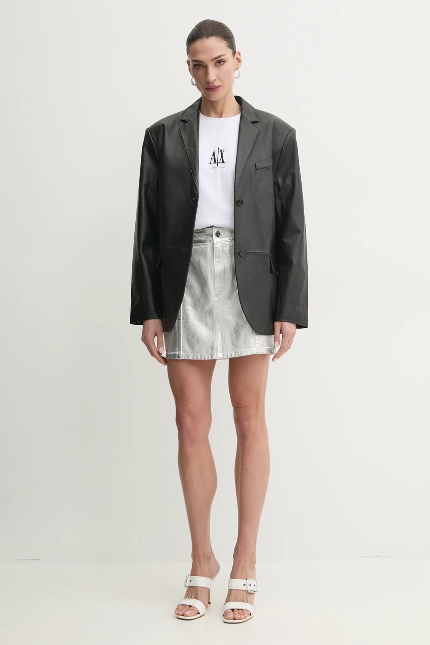 Бавовняна футболка Armani Exchange жіноча колір білий XW001182 AF15085