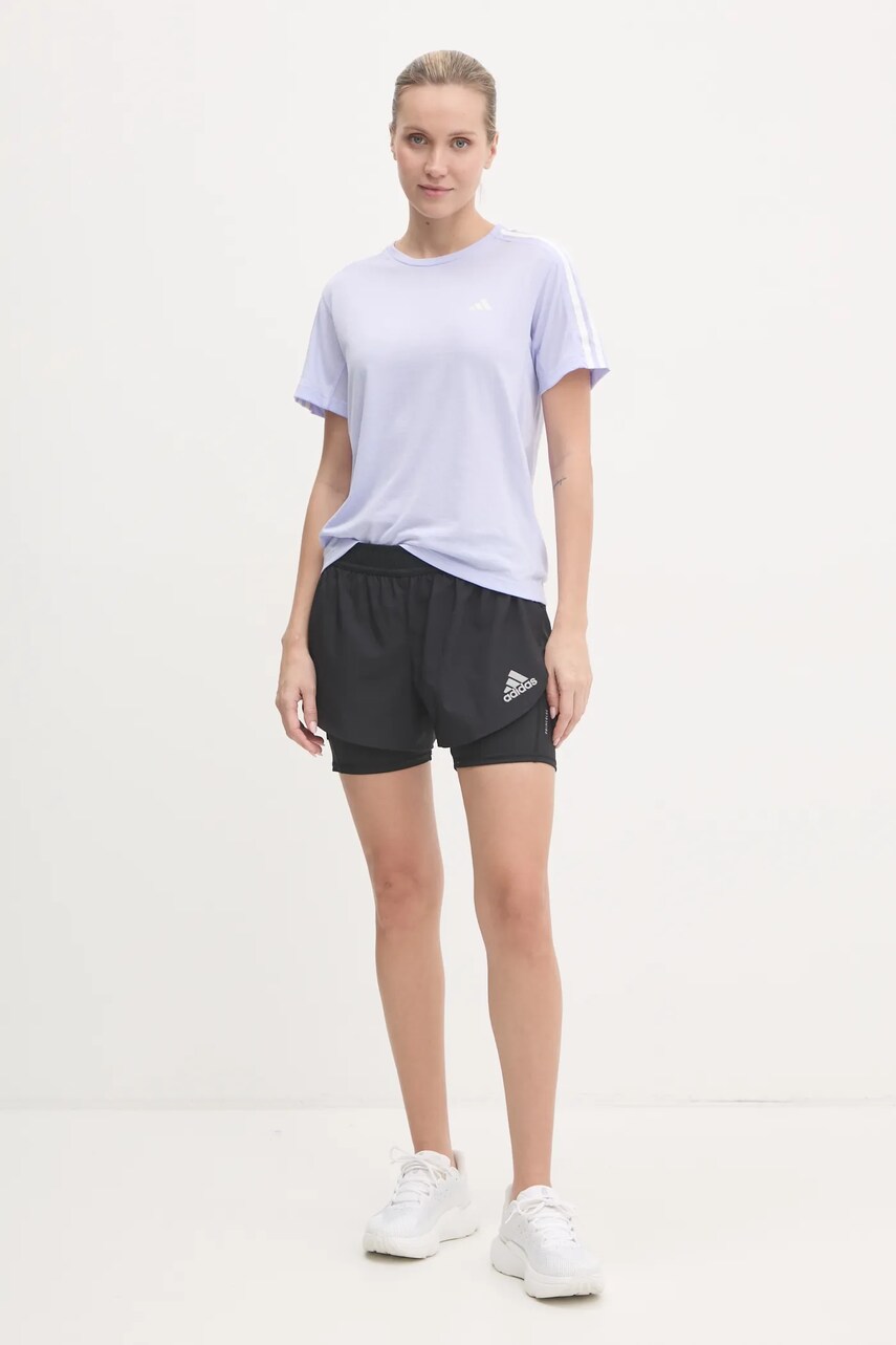 Бігова футболка adidas Performance Own The Run колір фіолетовий JD2276