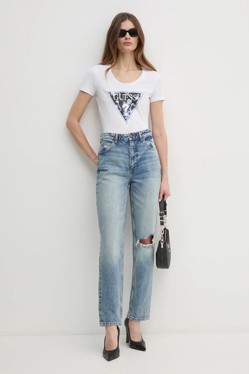 Футболка Guess жіноча колір білий W5RI00 J1314