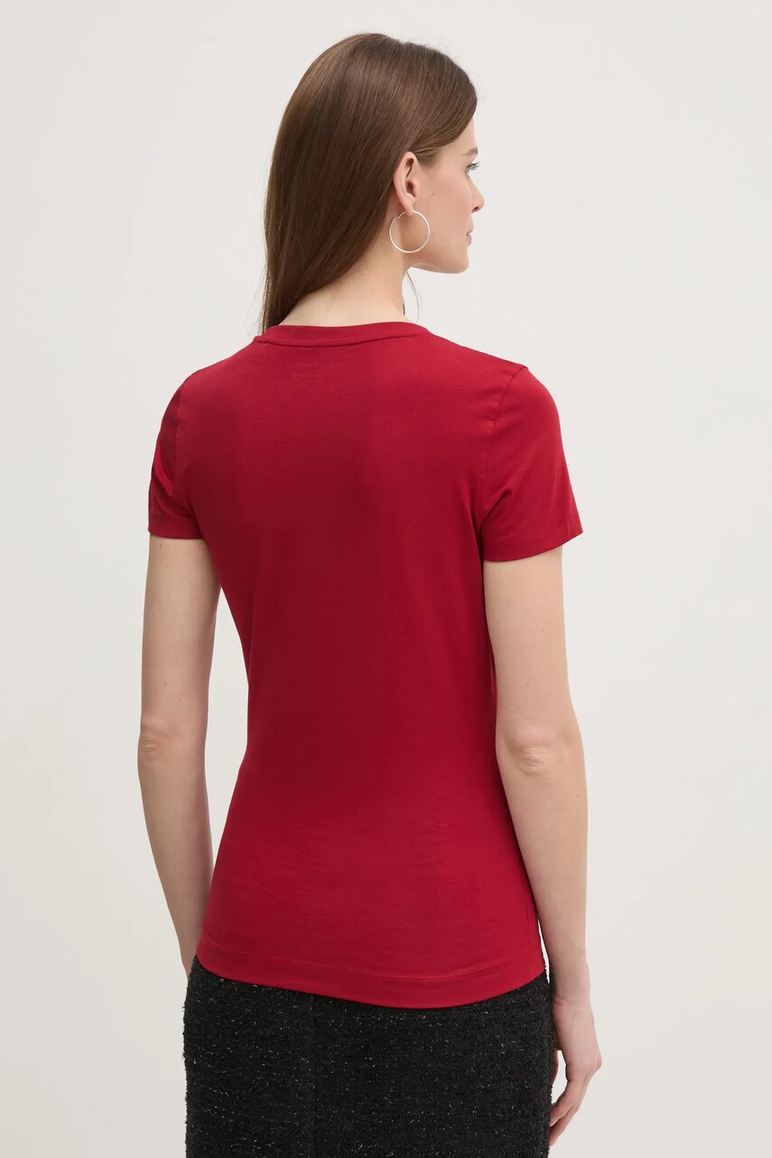 Футболка Guess жіноча колір бордовий W5RI03 J1314