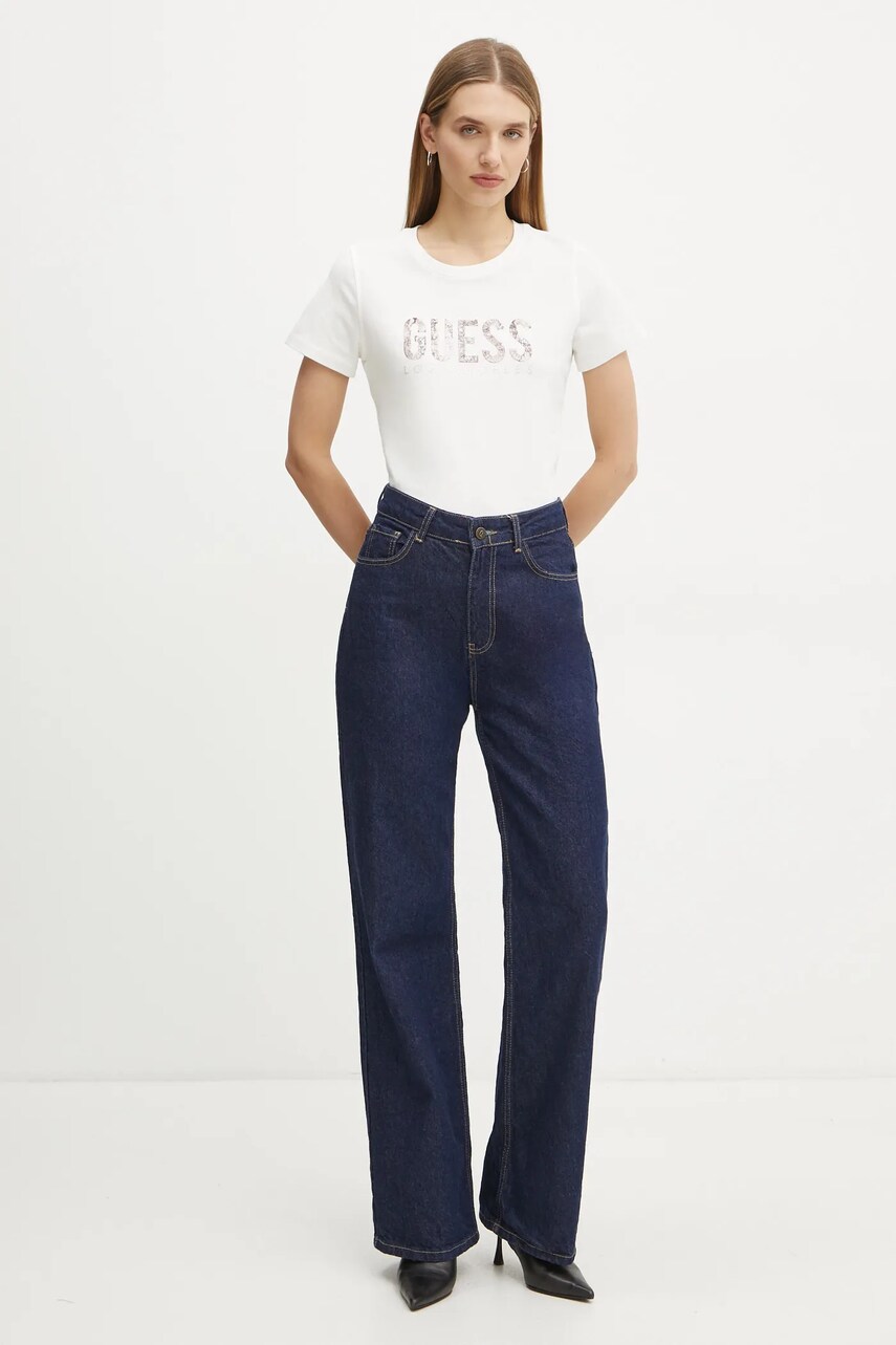 Футболка Guess жіноча колір бежевий W5RI19 I3Z14