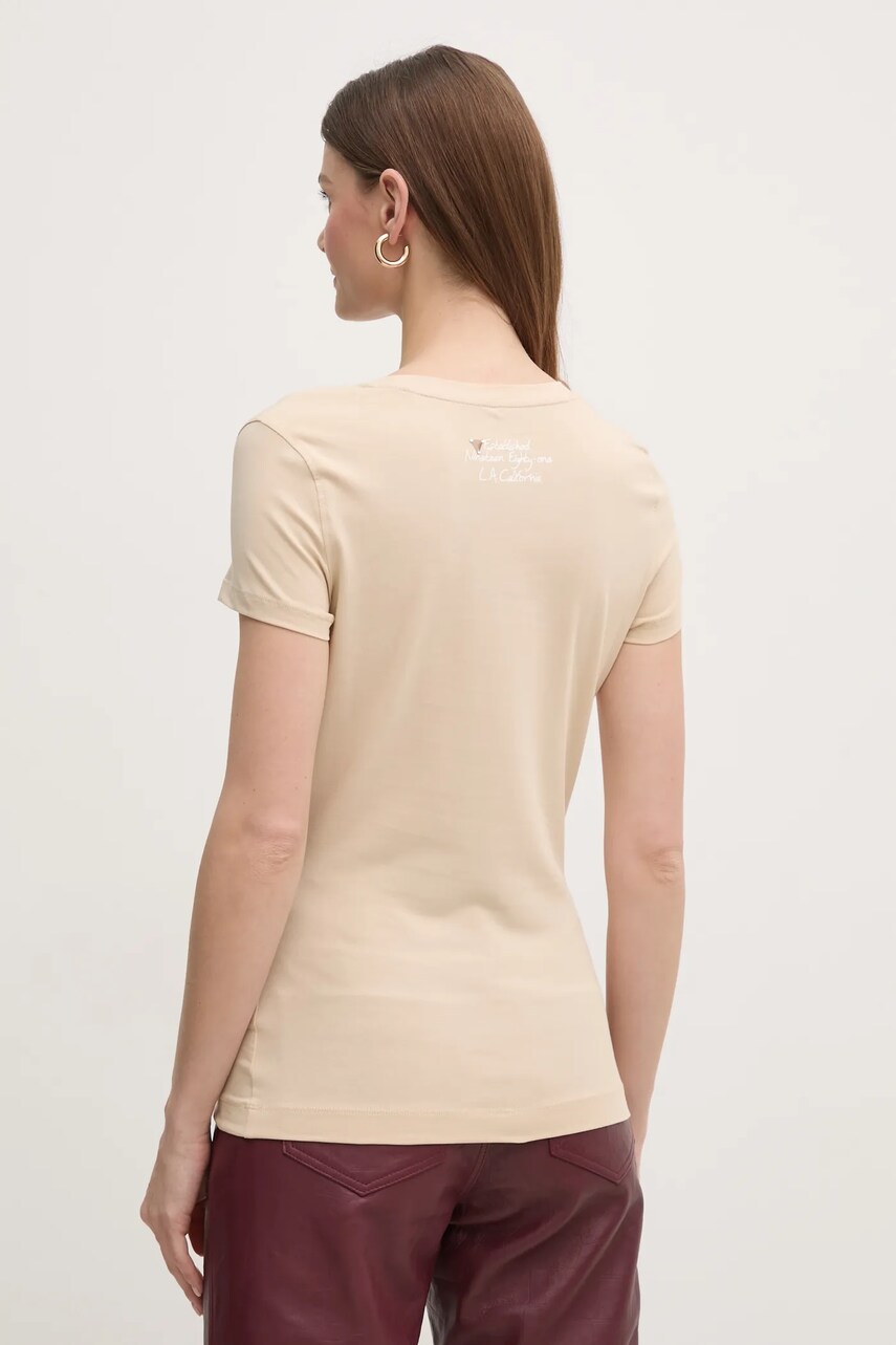 Футболка Guess жіноча колір бежевий W5RI22 J1314