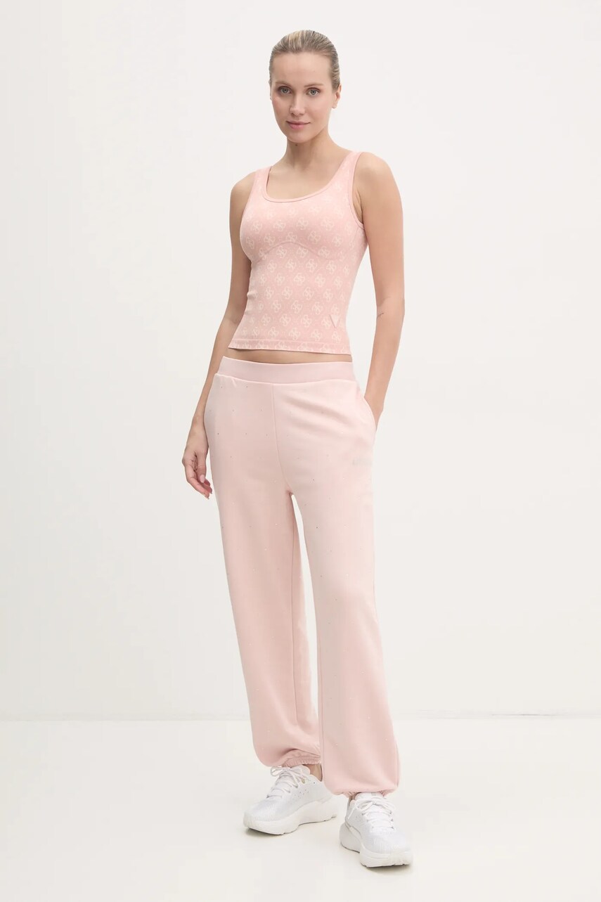 Топ Guess AURLIE жіночий колір рожевий V5RP04 Z3LF0