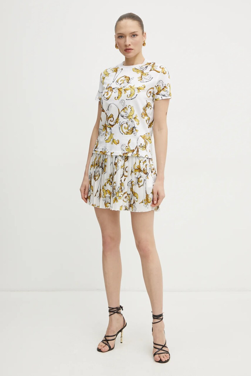 Футболка Versace Jeans Couture жіноча колір білий 78HAH613 JS458