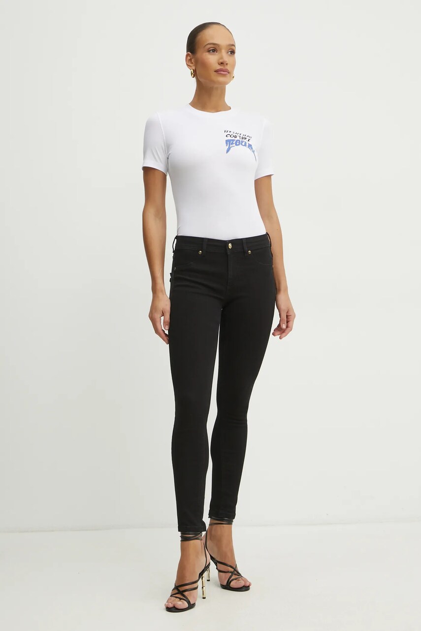 Футболка Versace Jeans Couture жіноча колір білий 78HAHC07 CJ02C
