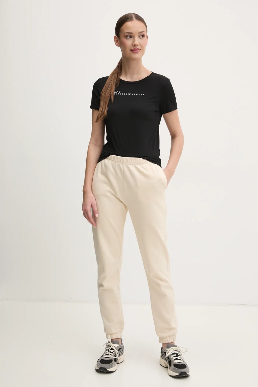 Футболка EA7 Emporio Armani жіноча колір чорний AF12945.7W000274
