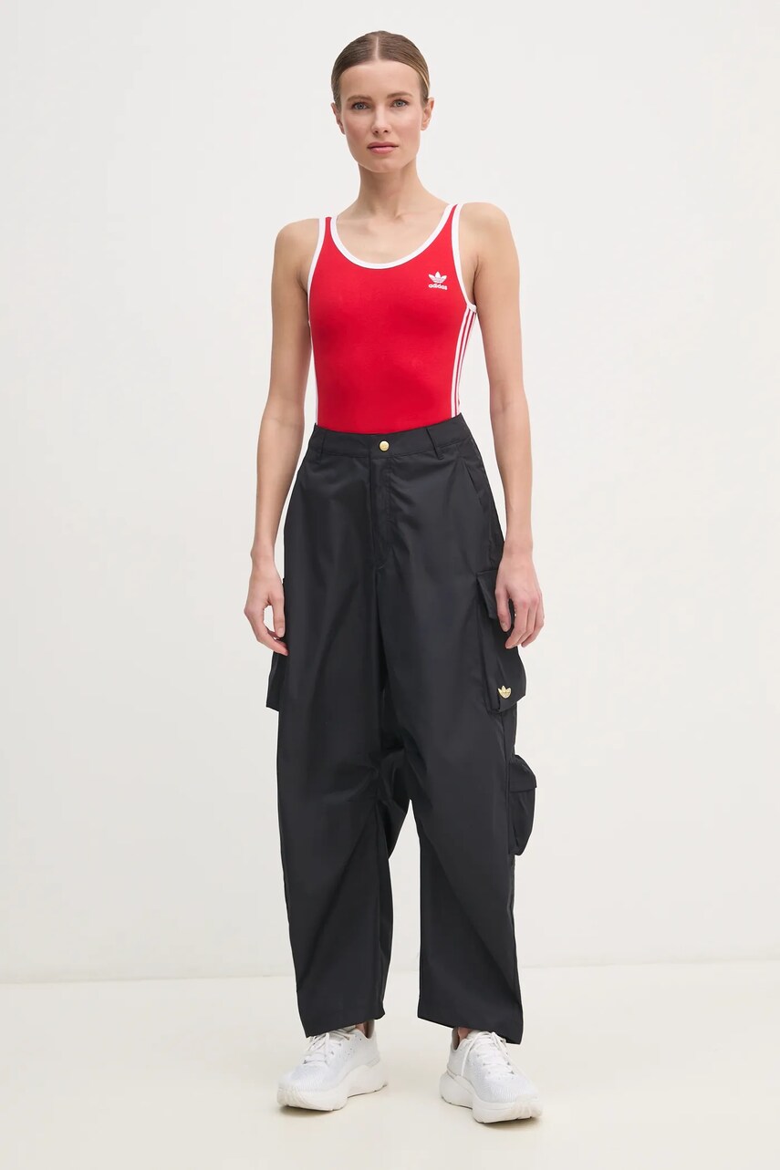 Боді adidas Originals 3S BODY жіноче колір червоний JD4632