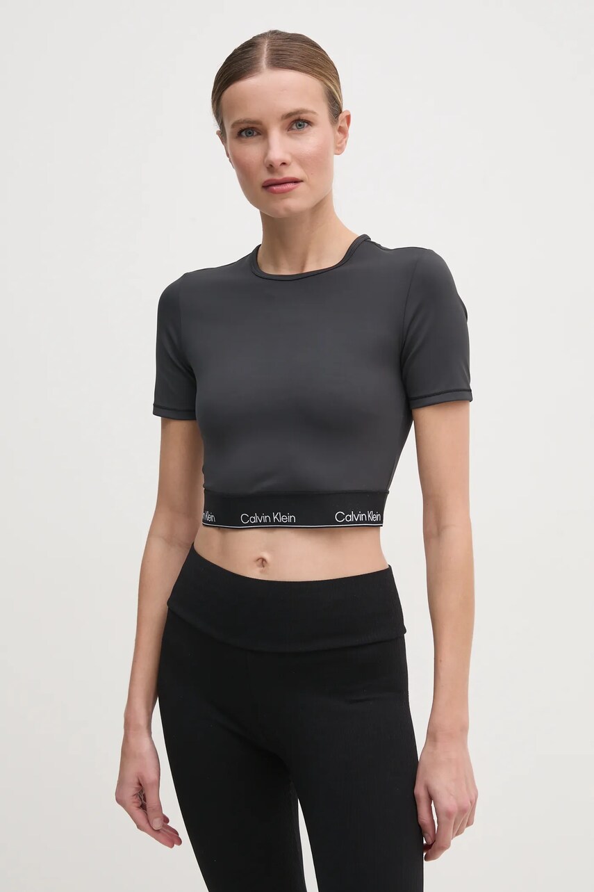 Тренувальна футболка Calvin Klein Performance колір чорний LVGWS5K144