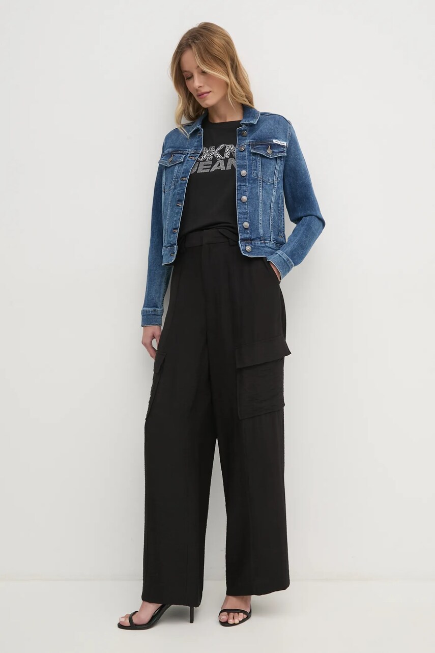 Футболка Dkny жіноча колір чорний DJ4T1333