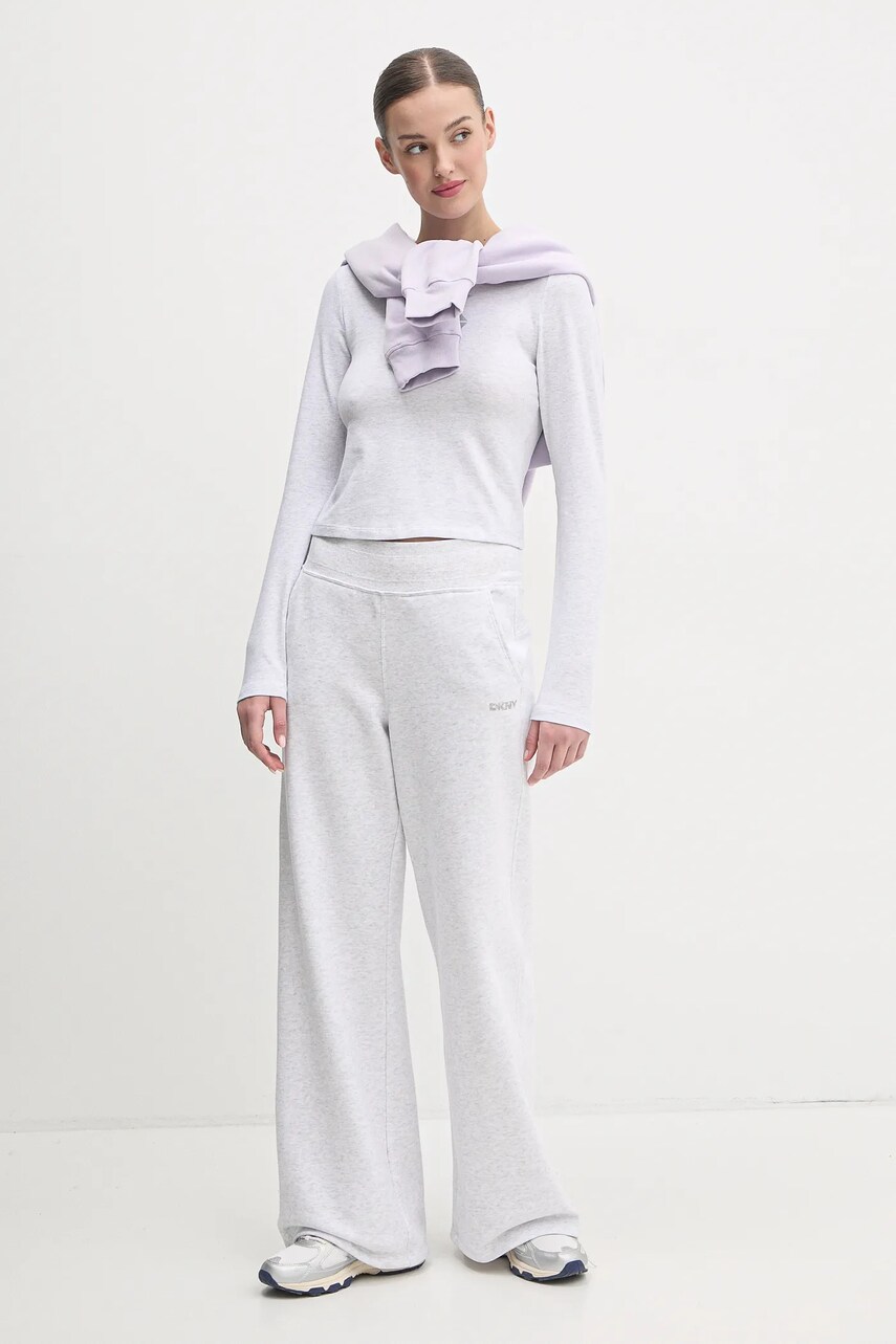 Лонгслів Dkny жіночий колір сірий DP5T1113