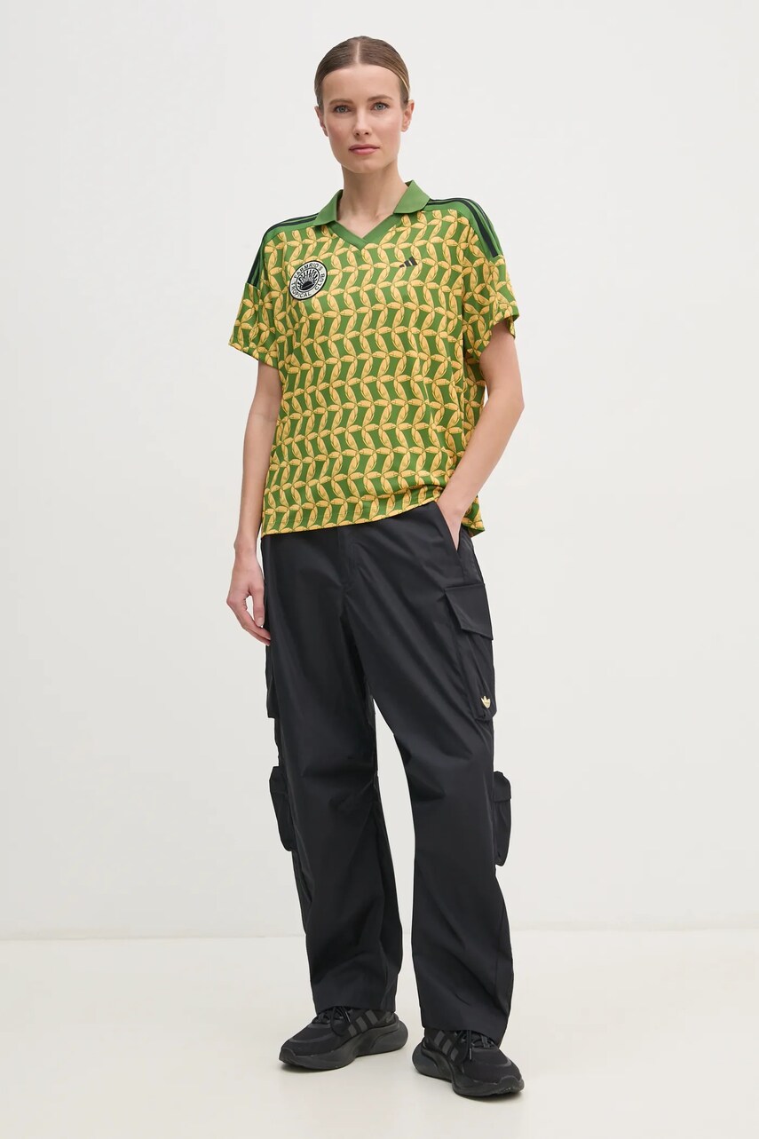 Поло adidas x Farm Rio жіноче колір зелений JD6302