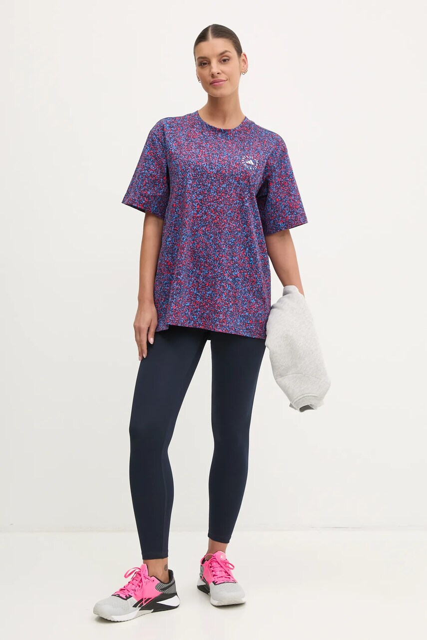Футболка adidas by Stella McCartney жіноча колір синій JJ0083