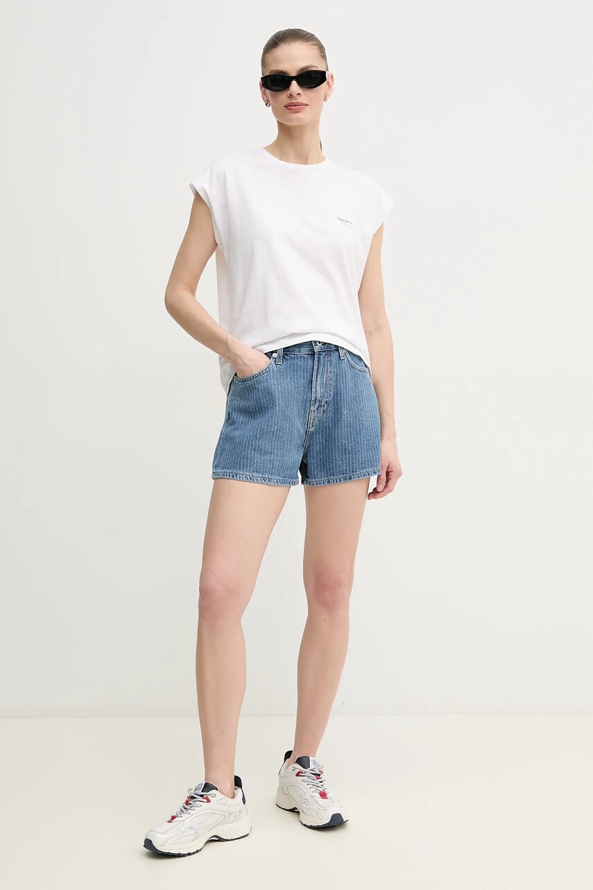 Бавовняна футболка Pepe Jeans BLOOMA жіноча колір білий PL506030