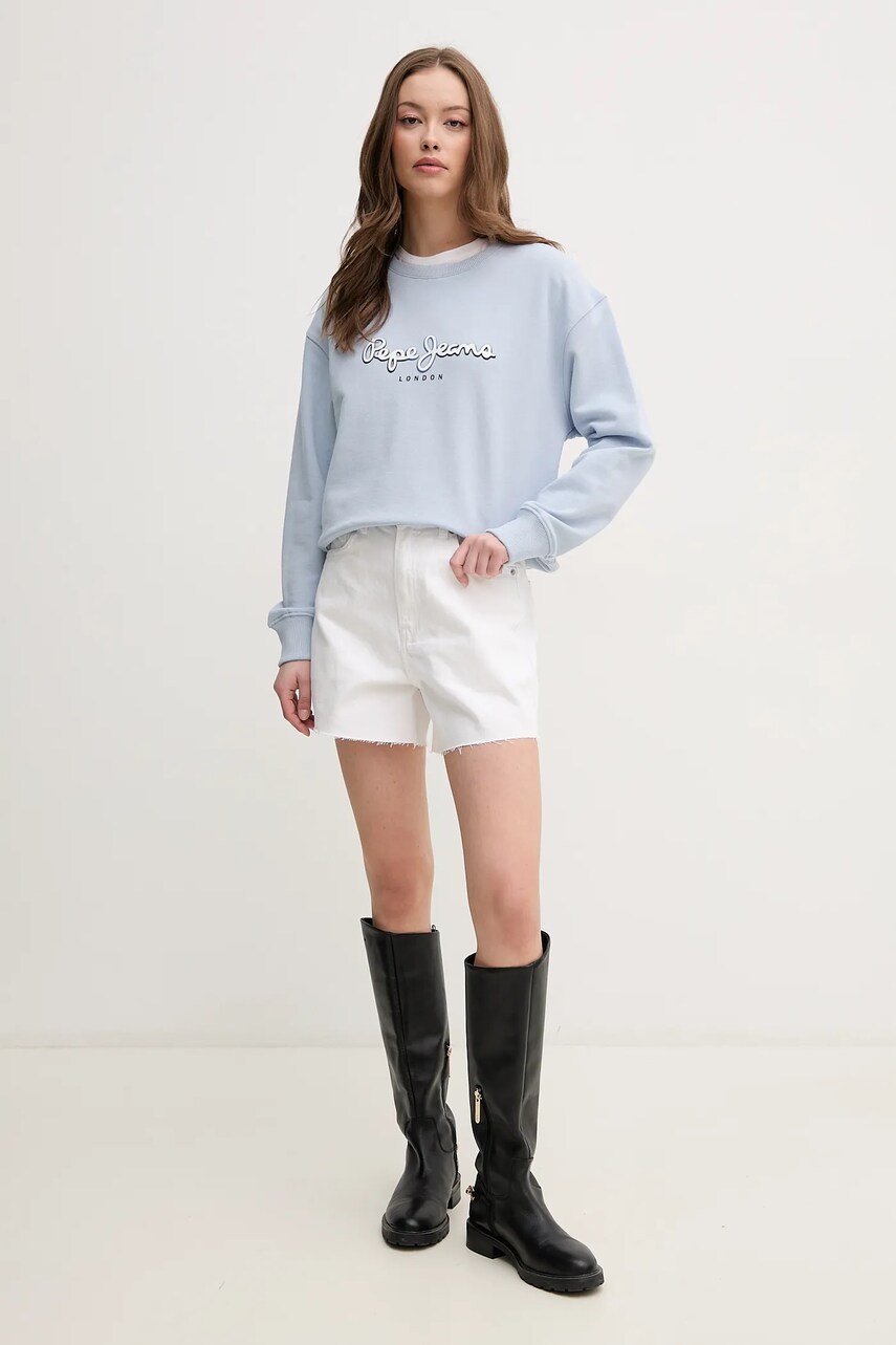 Бавовняна футболка Pepe Jeans VIRGINIA жіноча колір білий PL506055