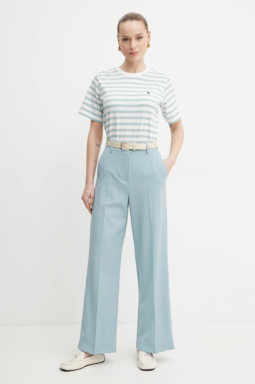 Бавовняна футболка Weekend Max Mara жіноча колір зелений 2515971031600
