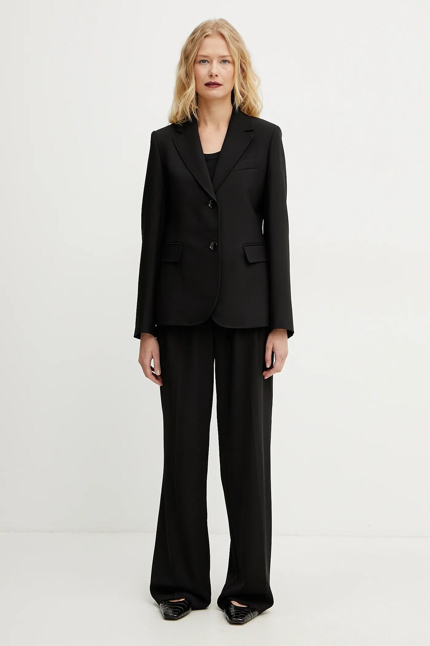 Бавовняний топ Weekend Max Mara колір чорний 2515941022600