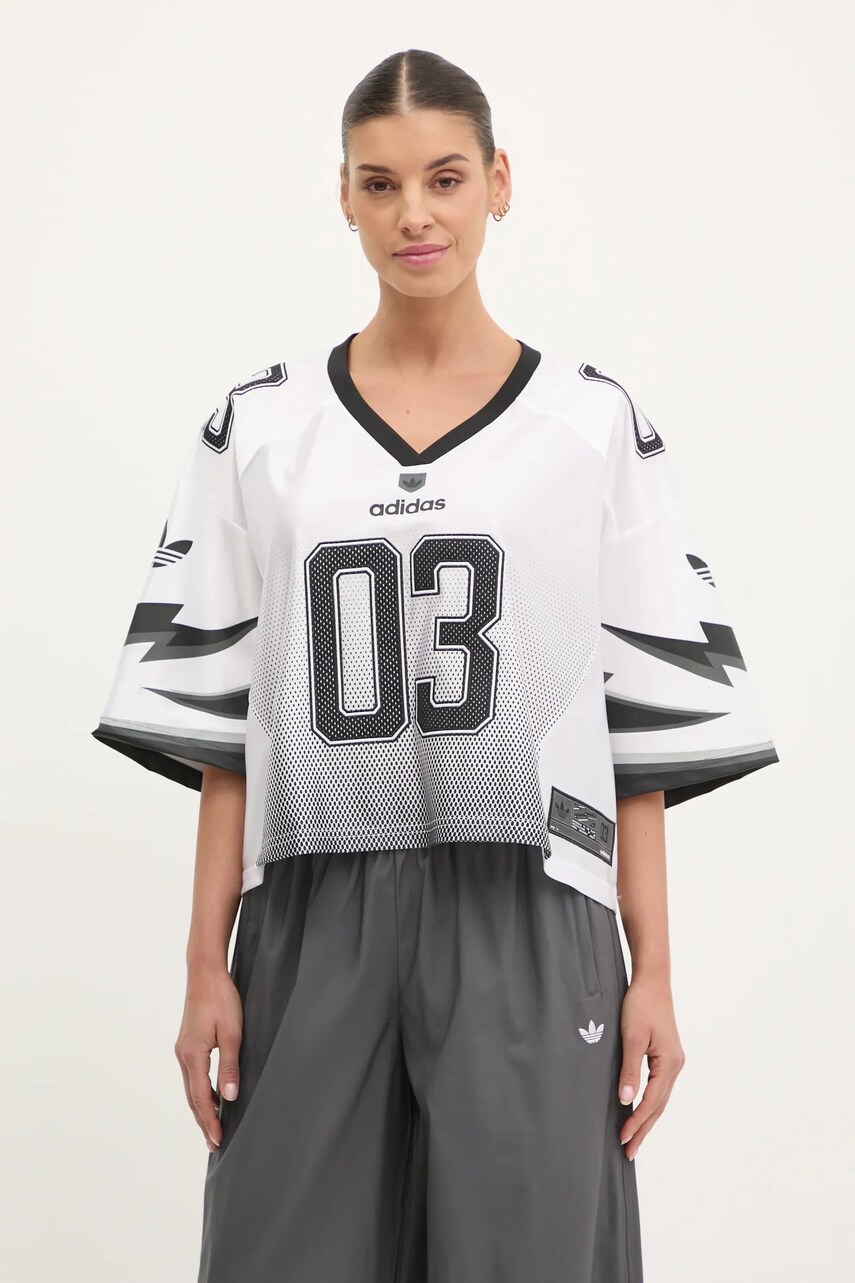 Футболка adidas Originals SS JERSEY жіноча колір білий JX9216