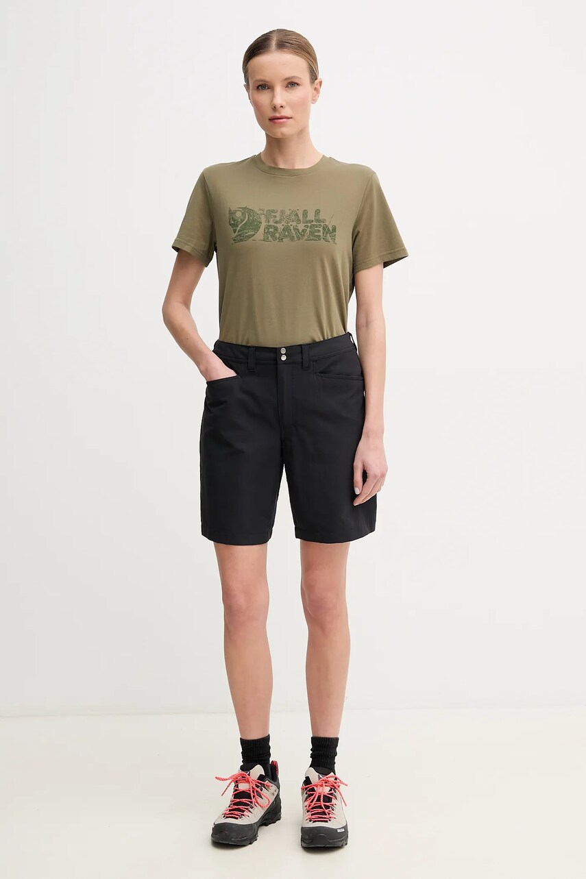 Спортивна футболка Fjallraven Lush колір зелений F14600165