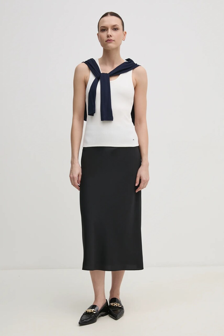 Топ Tommy Hilfiger жіночий колір бежевий WW0WW44572