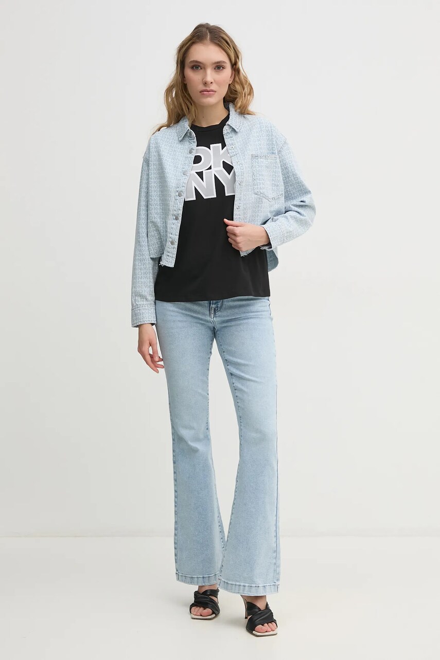 Футболка Dkny жіноча колір чорний P5AHSWNA