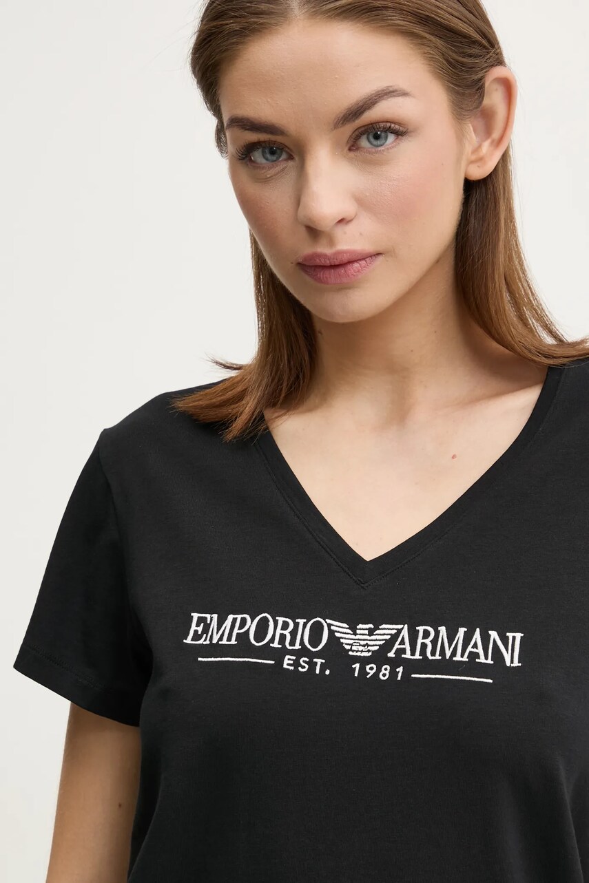 Футболка Emporio Armani Underwear жіноча колір чорний EW000409 AF10881