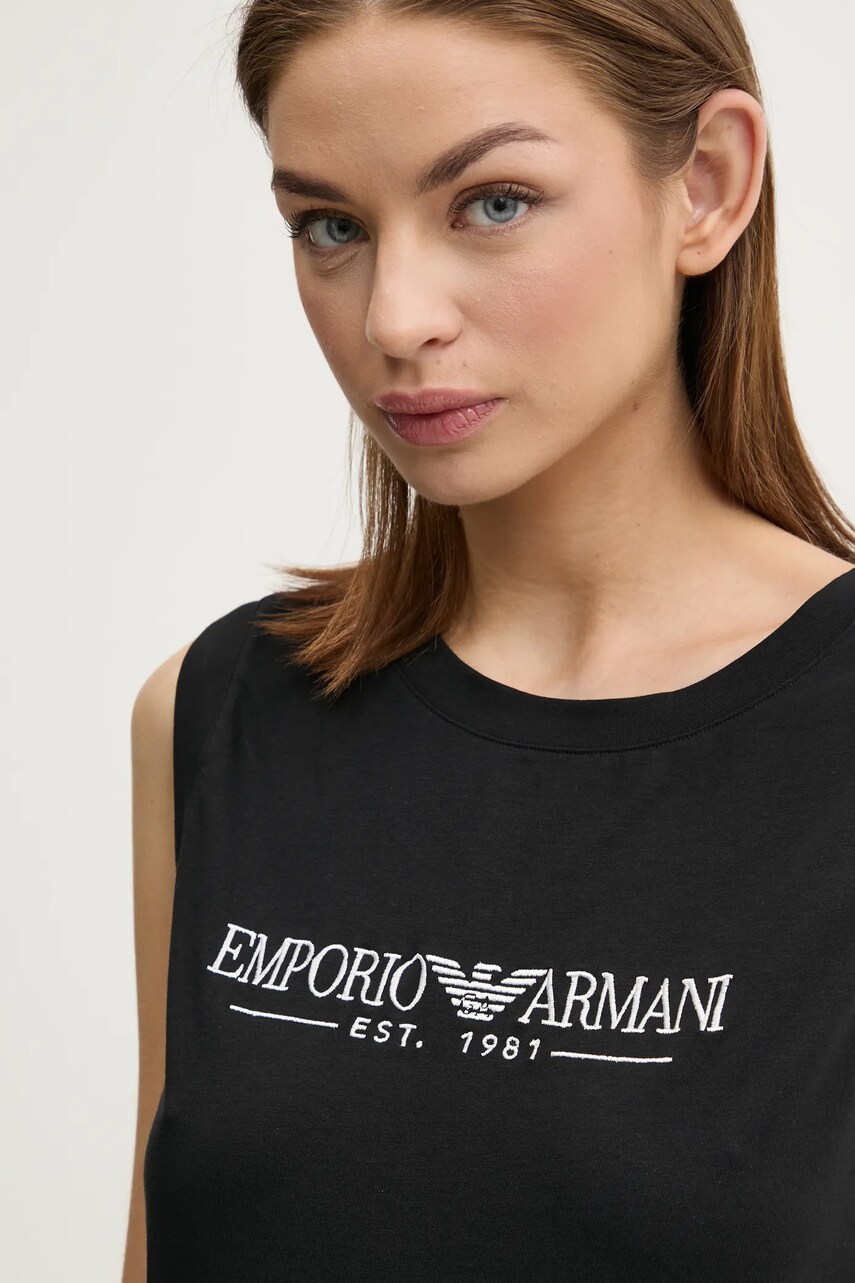 Топ Emporio Armani Underwear жіночий колір чорний EW000410 AF10881