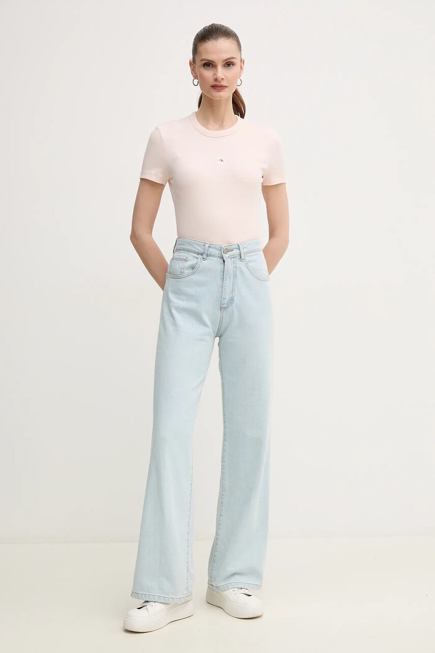 Футболка Calvin Klein Jeans жіноча колір рожевий J20J225245